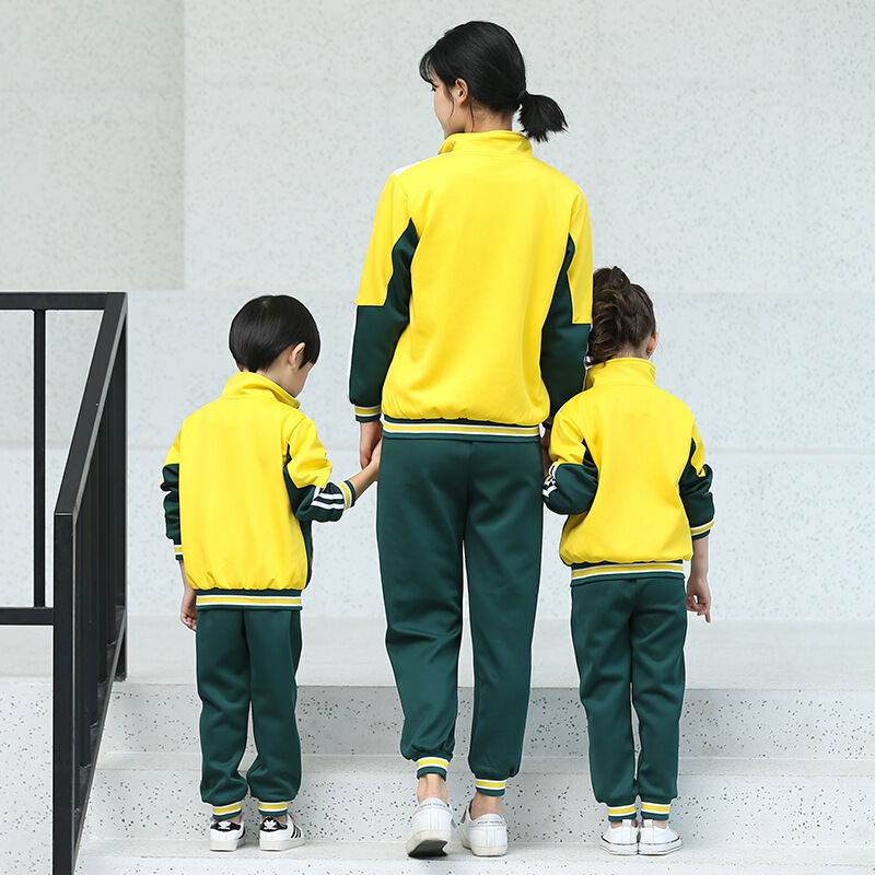 2018秋冬新款校服幼儿园中大童幼儿园园服南韩丝套装图片色