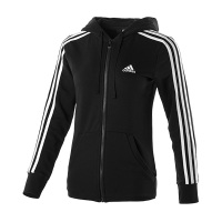 阿迪达斯(adidas)春秋款女士运动卫衣休闲针织连帽夹克外套S97065