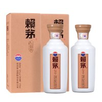 贵州 茅台 赖茅 品鉴 酱香型白酒 53度 375ml/盒*2 盒装(賴茅)新老包装随机发货