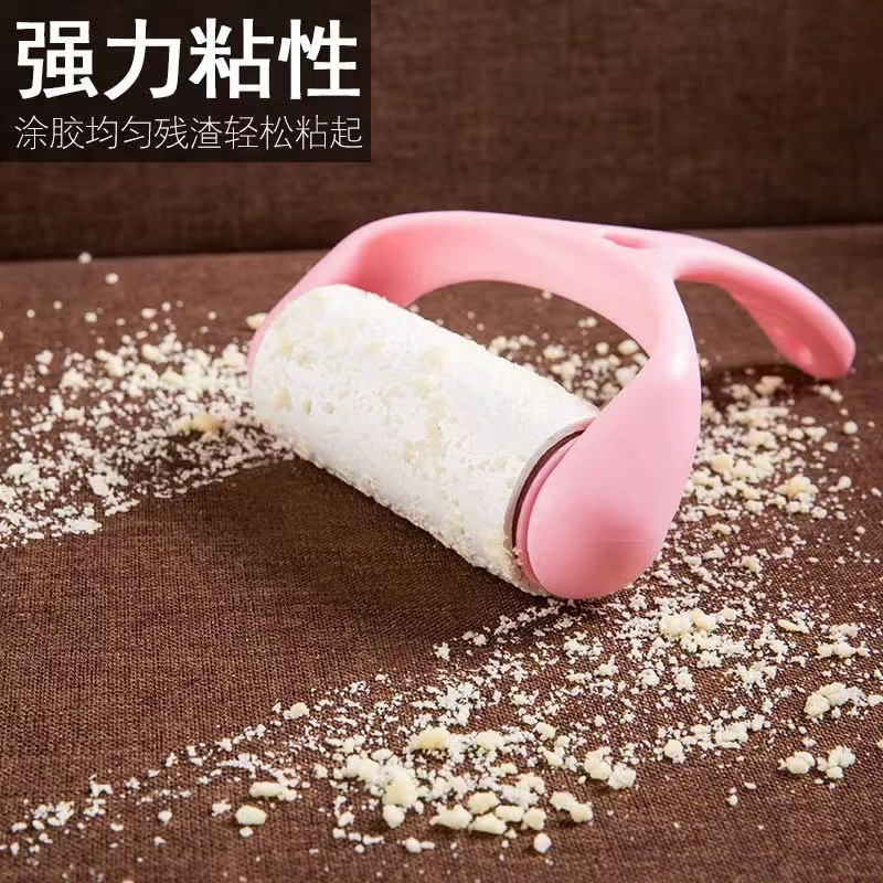 三维工匠粘毛器可撕式滚筒粘毛器滚刷沾毛器家用粘毛纸去毛器