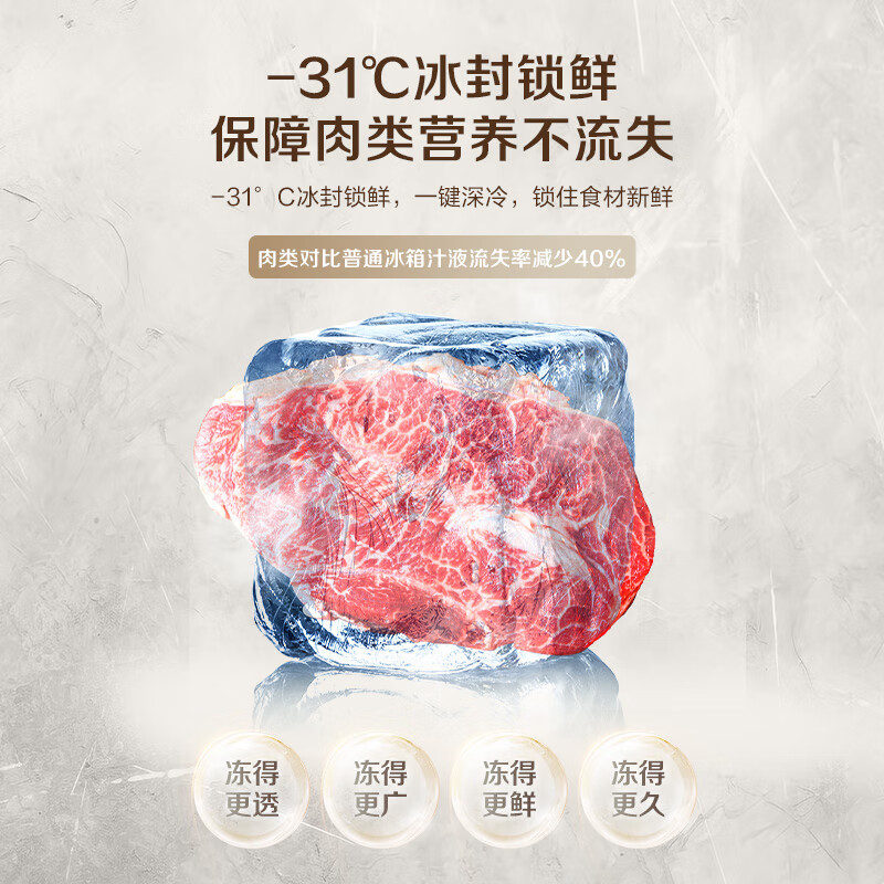 容声BCD-505W60CZGAK玄墨锦505LWILL养鲜自动制冰双系统四循环60CM平嵌十字四门冰箱一级能效变频风冷高清大图