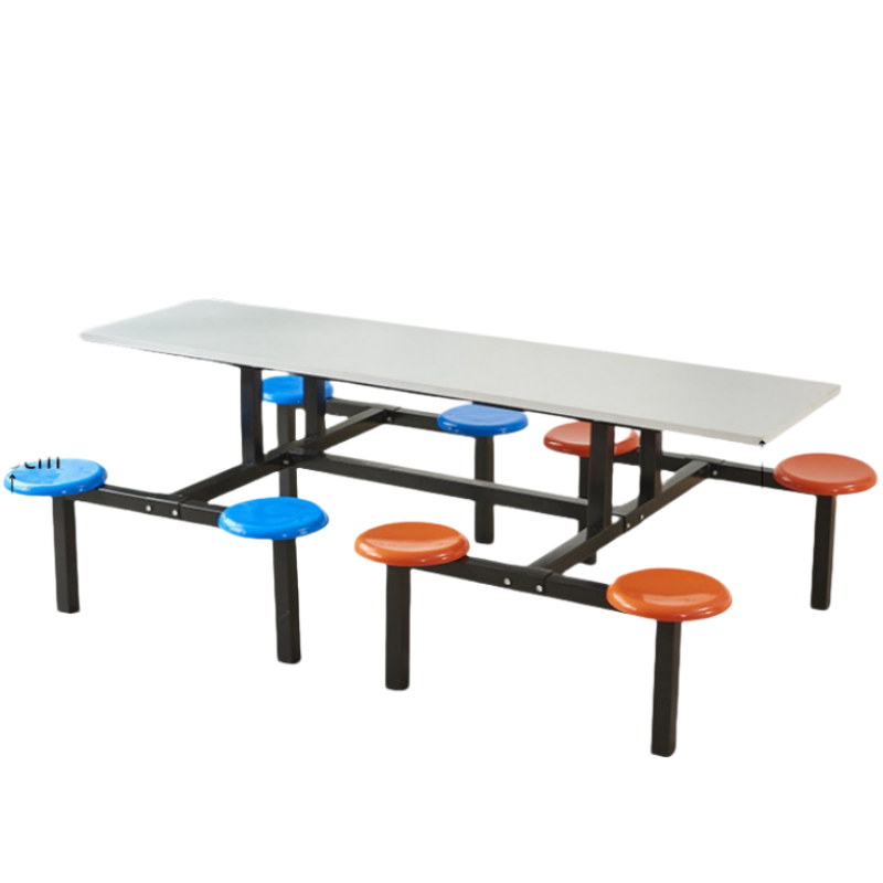 鑫龙都食堂餐桌八人位张高清大图