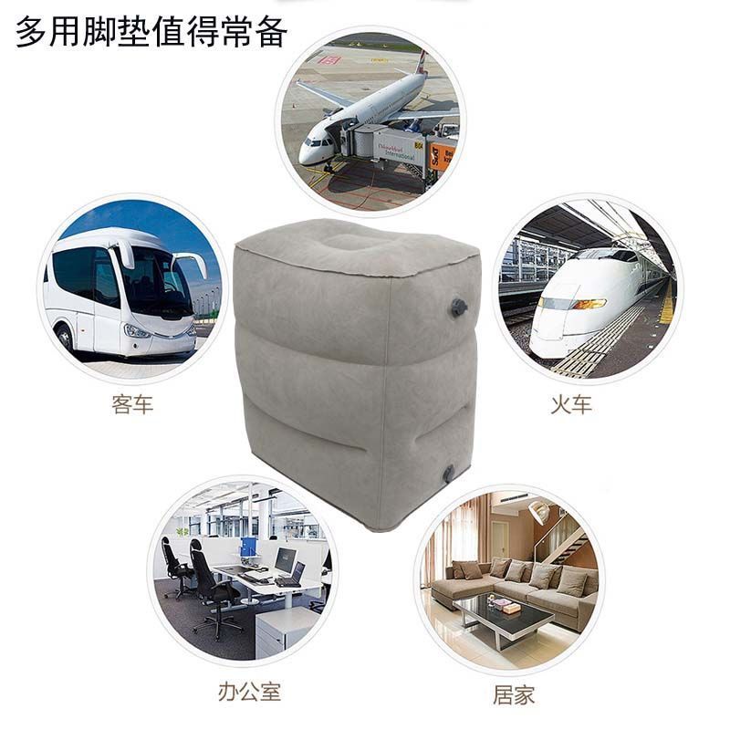 车载间隙垫轿车后排座充气儿童汽车用折叠分体睡觉SUV旅行气床垫 二层(灰色)单气嘴 不带充气泵