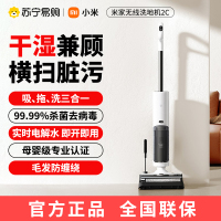 小米(MI)无线洗地机2C米家躺平清理吸洗拖一体拖地机擦地机 家用扫拖机智能吸尘器履带式滚刷三面贴边清洁