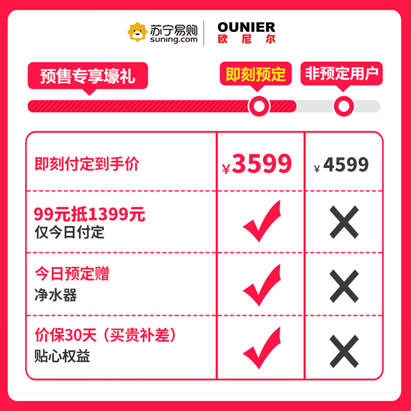 欧尼尔 OUNIER LX5-1 集成灶 侧吸式环保灶支持双电机自动清洗顶部热菜烟灶联动零秒点火 15立方 液化气