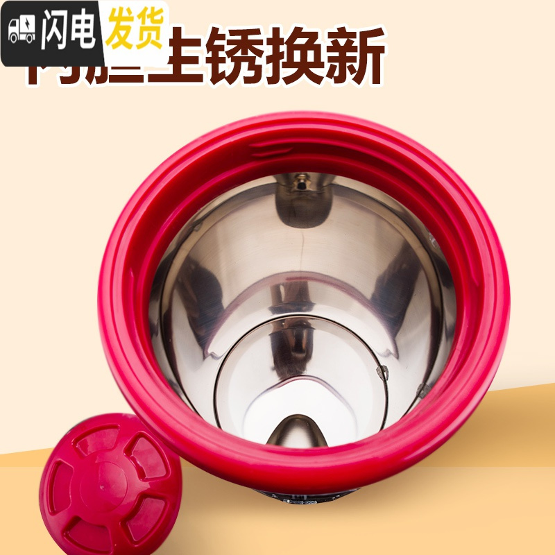 三维工匠商用保温奶茶桶大容量不锈钢开水桶保温桶豆浆桶果汁桶带龙头茶桶 16棕全发泡凹槽饭盒