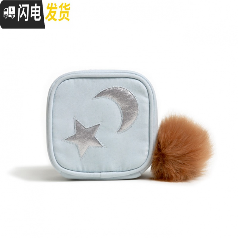 三维工匠饰品包ins网红可爱星星月亮首饰包收纳包随身便携耳饰耳坠首饰盒收纳盒高清大图