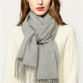 羊毛围巾女冬季加厚保暖羊绒本命年大红色礼品围脖_359 灰色