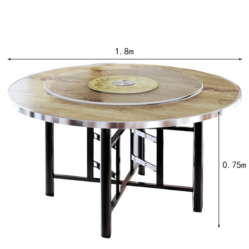 依韵珂带转盘餐桌180*75cm张高清大图