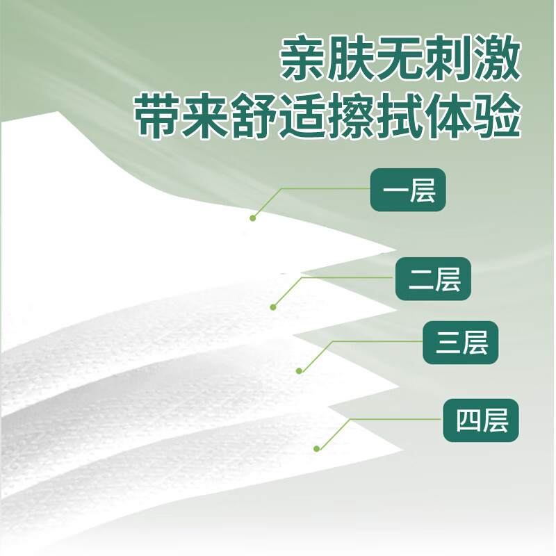 意几净 柔韧亲肤无芯卷纸4层加厚70g/卷*12卷*1提高清大图