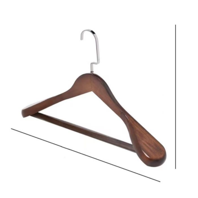 册宣 CXYJ003 挂衣木质无痕衣撑西装大衣专用高级宽肩木头衣服架子(单位:支)