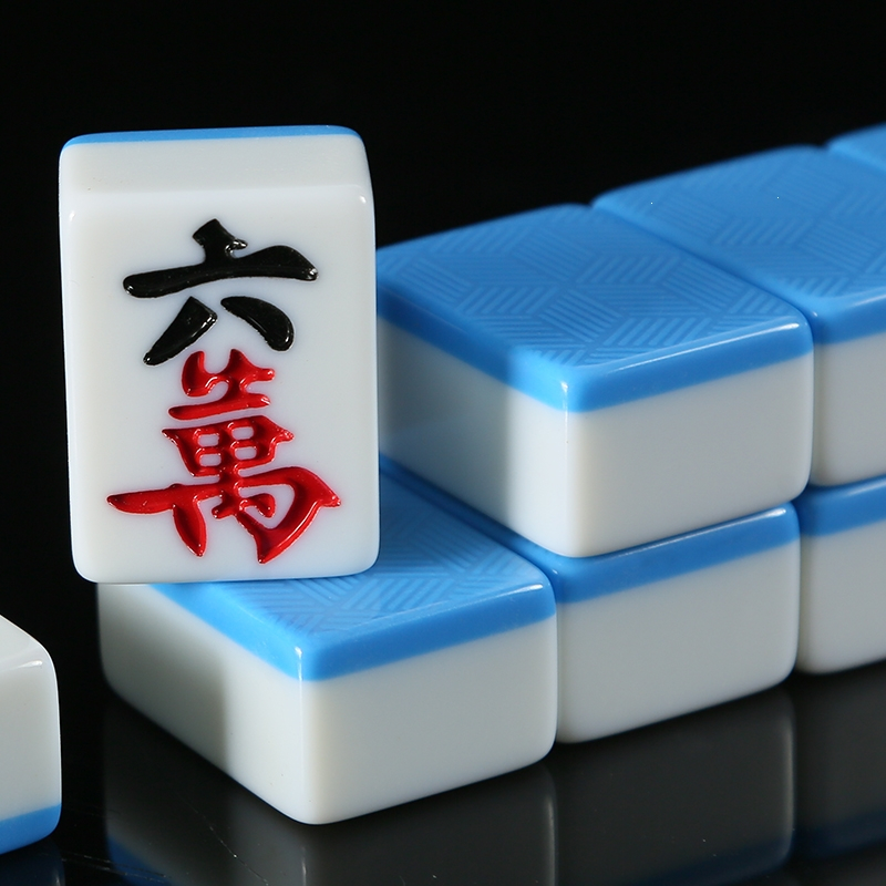 闪电客麻将牌家用大号手搓四川广东红中麻将4850mm108张特价送礼品