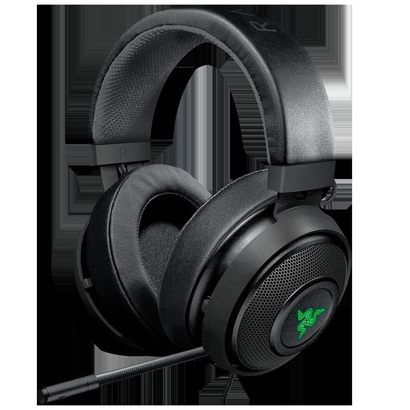 雷蛇（Razer）北海巨妖 7.1虚拟环绕声 绝地求生 吃鸡 头戴式游戏音乐耳机电竞游戏耳机 枪灰色