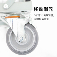 尔迈 手推搬运车物料周转车物流车间仓库折叠围栏车重型工具车笼车 重型板车1.2米