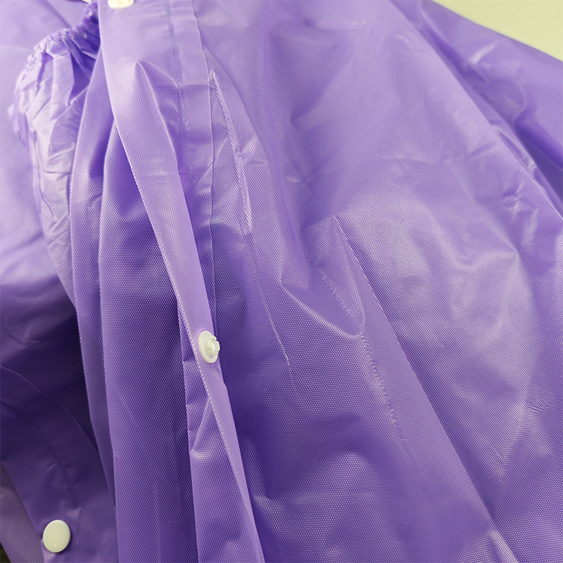 鸽护 加厚非一次性雨衣 紫色束口加厚款140g 件高清大图