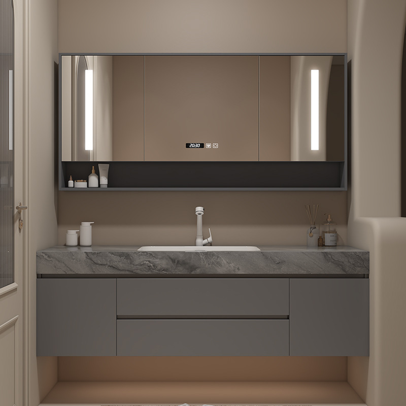 汉德斯科卫浴家具y6048 蓝金沙无缝岩板盆报价_参数_图片_视频_怎么样