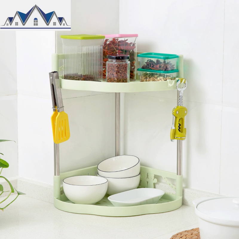 多层不锈钢置物架落地储物架收纳架厨房调味料整理架调料架_9_403高清大图