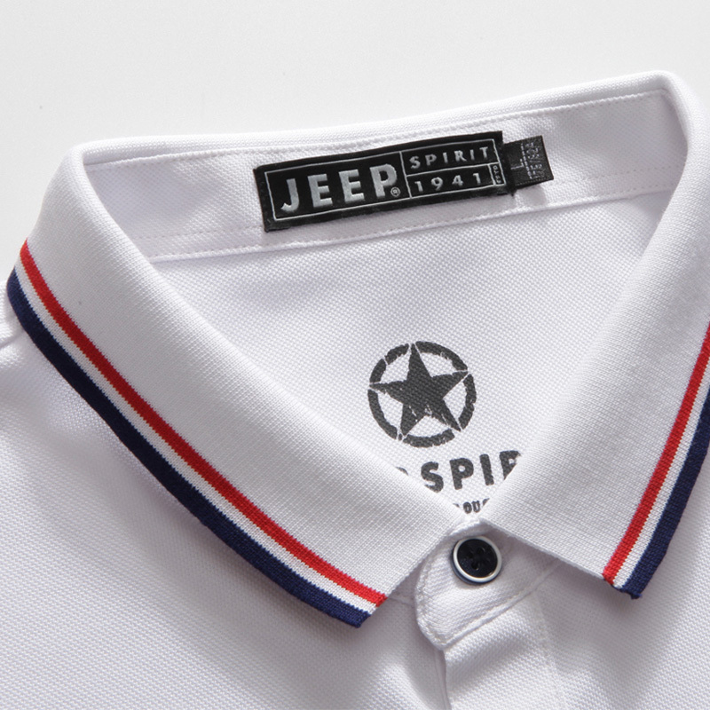 吉普JEEP SPIRIT短袖T恤男2019夏季新款商务休闲男装T恤男士翻领体恤POLO衫打底衫上衣