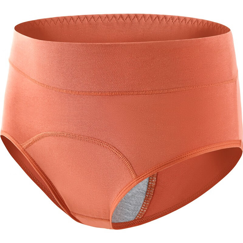 Cmierf Kuect(中国CK)纯棉抗菌前后防漏月经期生理内裤三条装CK-NY1166 肤色+灰色+珊瑚红M码高清大图