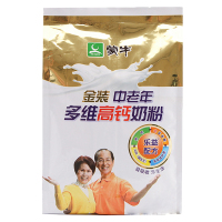 蒙牛金装中老年多维高钙奶粉400g袋装 老年人营养补钙成人牛奶粉