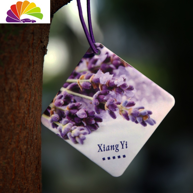 舒适主义定制汽车香片香薰车载香水挂件百合薰衣玫瑰茉莉味淡香卡片