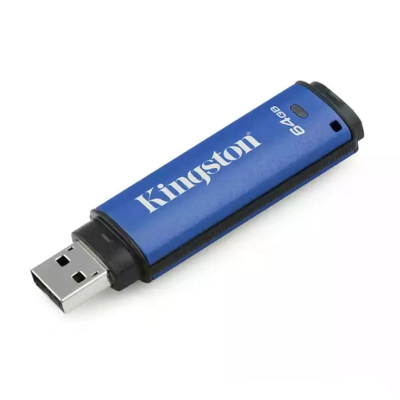 金士顿(Kingston )64G U盘 DTVP30读250MB/s写85MB/s 256位AES硬件加密USB3.0