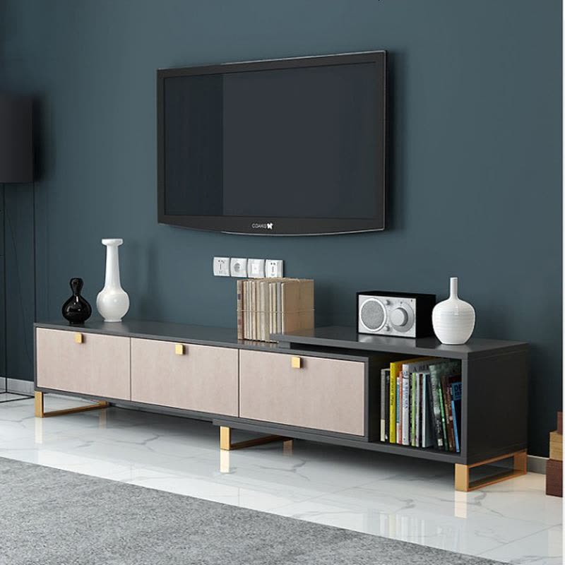 北欧后现代简约电视柜轻奢电视柜茶几组合套装小户型客厅电视机柜图片