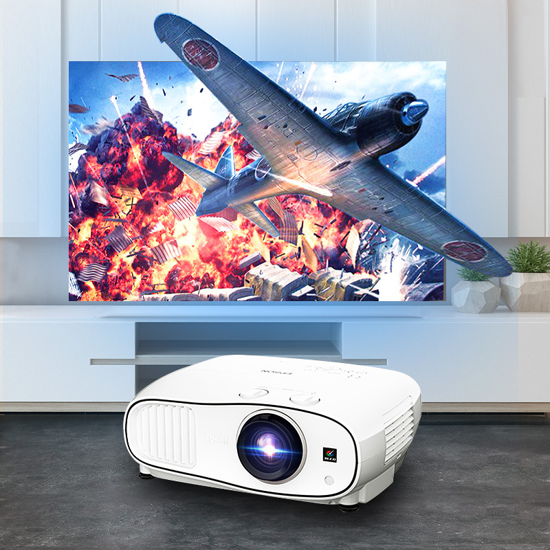爱普生(EPSON)CH-TW6700W 高清高亮无线家用投影机商务