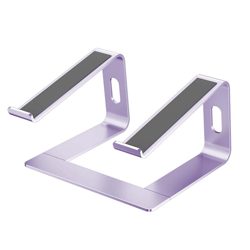 籁美达 Z1笔记本电脑支架笔记本电脑铝合金散热支架手提电脑增高支撑架 260*224*150mm 紫色高清大图