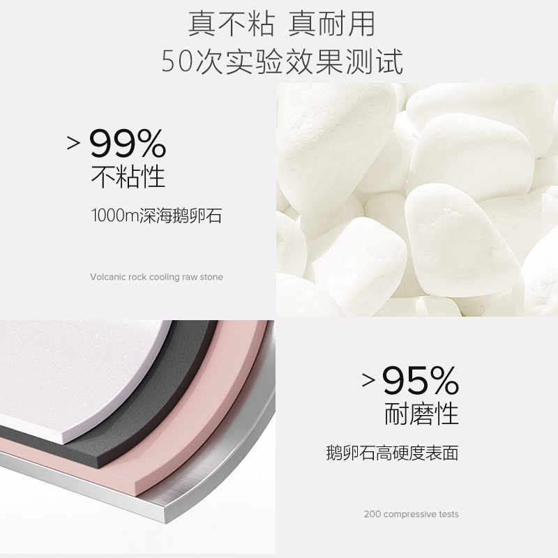 VELOSAN 鹅卵石不粘奶锅 VE00701 20CM 白色高清大图
