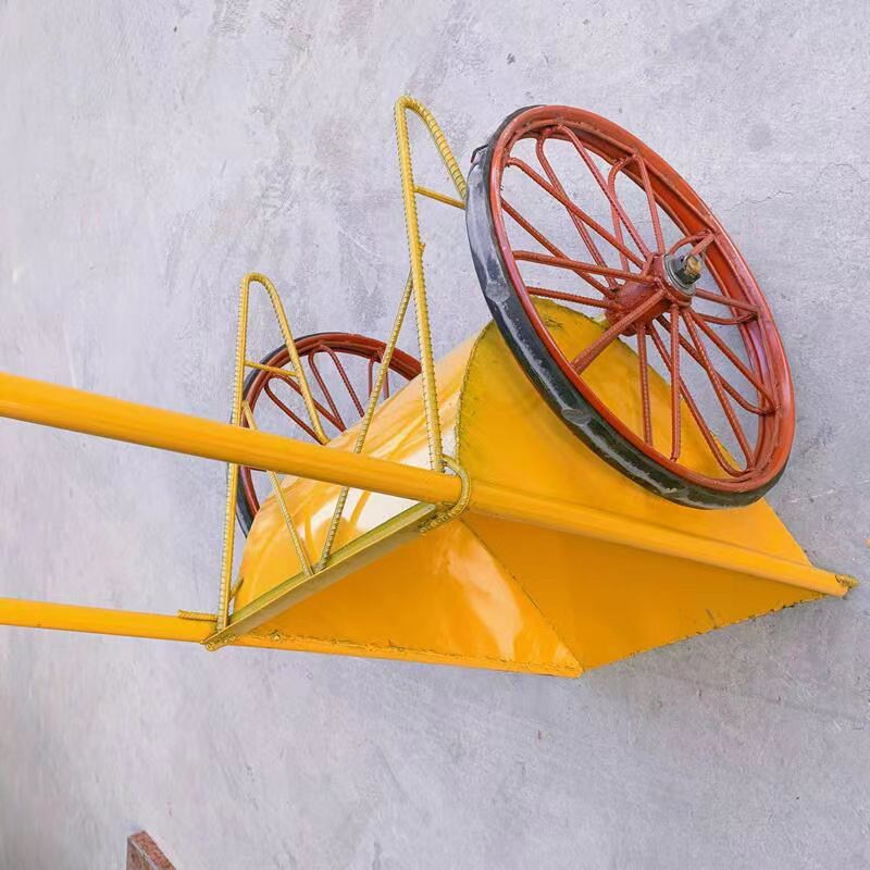 迅众翻斗车劳动工地小推车两轮手推搬运车建筑家用垃圾拉货灰斗车轮胎