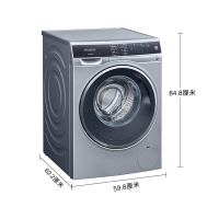 西门子（SIEMENS）10公斤 全自动变频滚筒洗衣机 家用大容量 活氧除菌清新 高温筒清洁 WM14U768HW