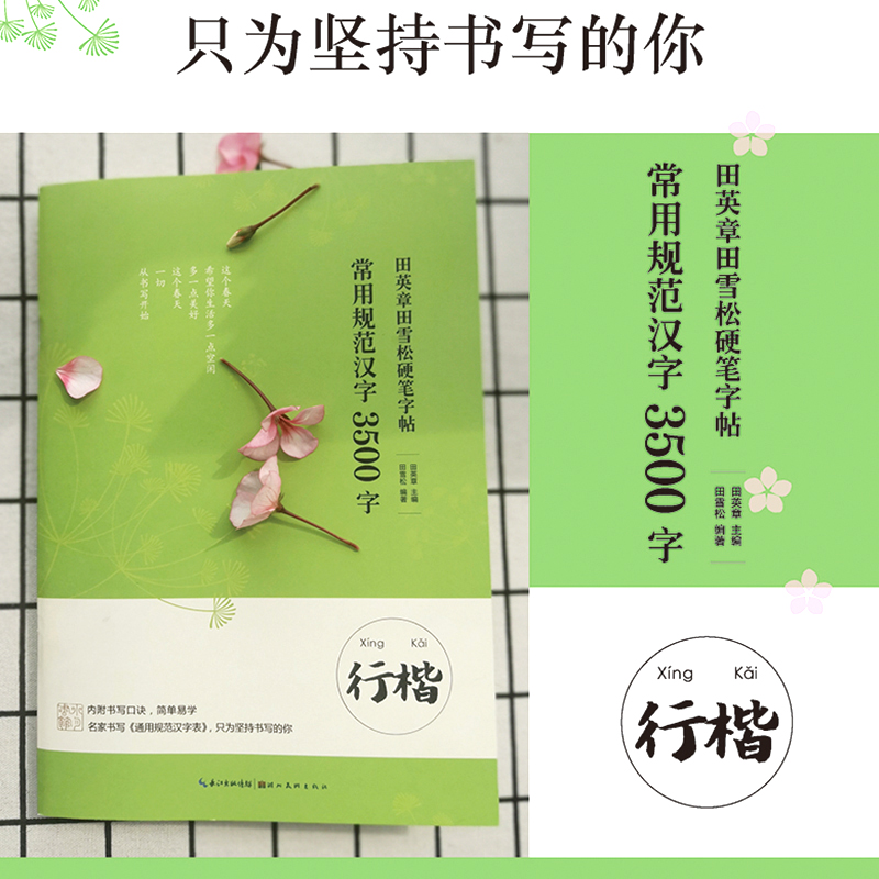 [正版] 田英章书硬笔字帖常用规范汉字3500字行楷从基本笔画偏旁部首开始练起成人学生练字帖高清大图