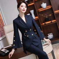 西装套装女2021秋冬时尚气质韩版范英伦职业两件套西服工作服