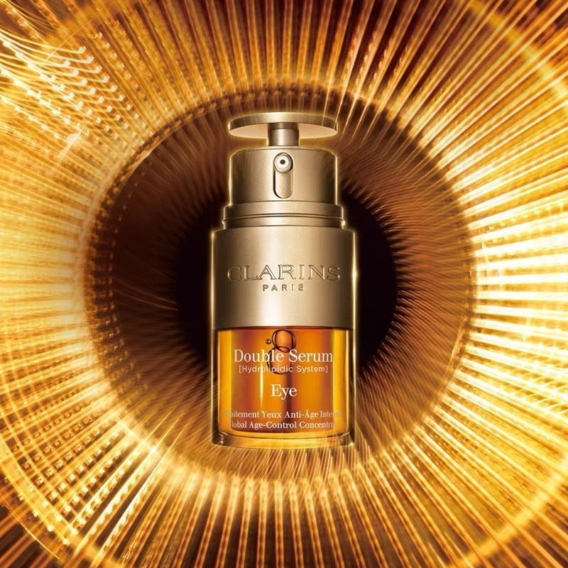 clarins娇韵诗双萃焕活眼部精华20ml瓶眼霜淡细纹黑眼圈