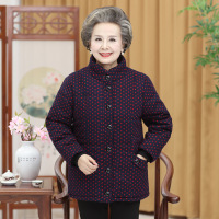 迪鲁奥（DILUAO)中老年人秋冬装新款女60-70岁妈妈衣服老人棉衣80老太太外套服奶奶棉袄_98_897 红色小花 3XL(建议105-120斤穿)