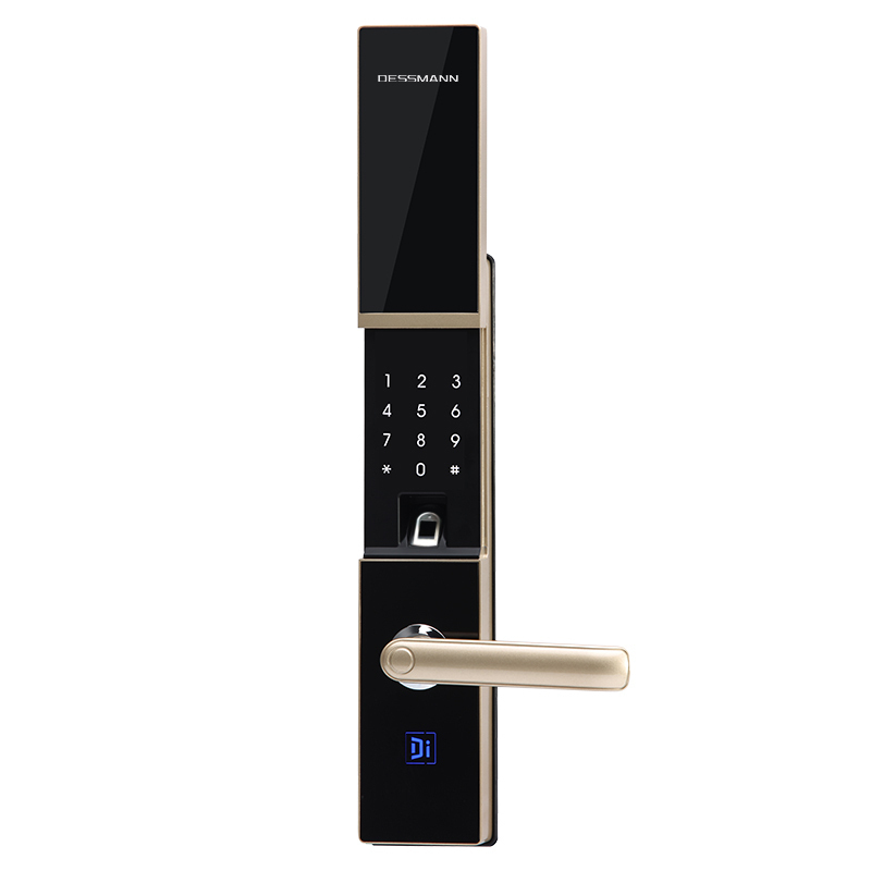 德施曼(DESSMANN)T710P指纹锁智能猫眼64位虚拟密码APP指纹密码卡片钥匙开门ios;Android星夜金