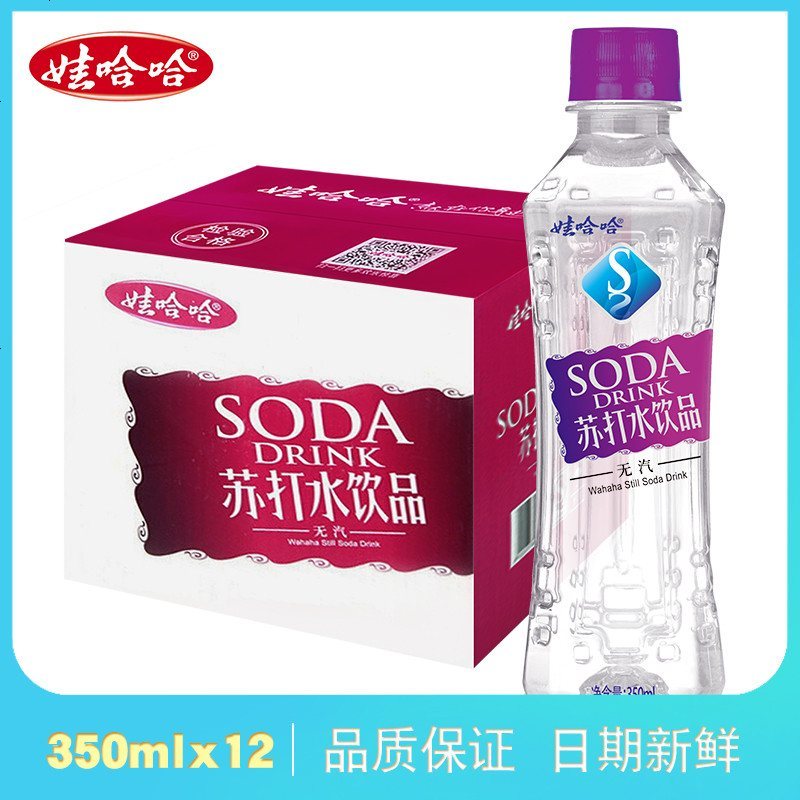 无汽苏打水ml瓶天然碱性气泡水哇哈哈年货整 甜味24瓶