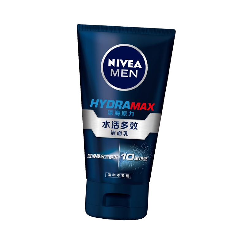 妮维雅(NIVEA)男士水活多效洁面乳100g(新老包装 随机发放)洗面奶 护肤化妆品高清大图