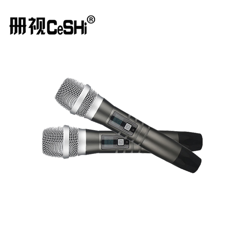 册视监控器材配件UHF调频无线麦克风一拖二UT-7002S套高清大图