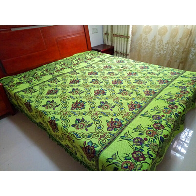 夏季纯棉老式线毯复古粗布床单针织加厚沙休闲毯毛巾被