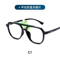 川久保玲新款眼镜框大脸双梁个性可配镜素颜眼睛框镜架女超轻9210