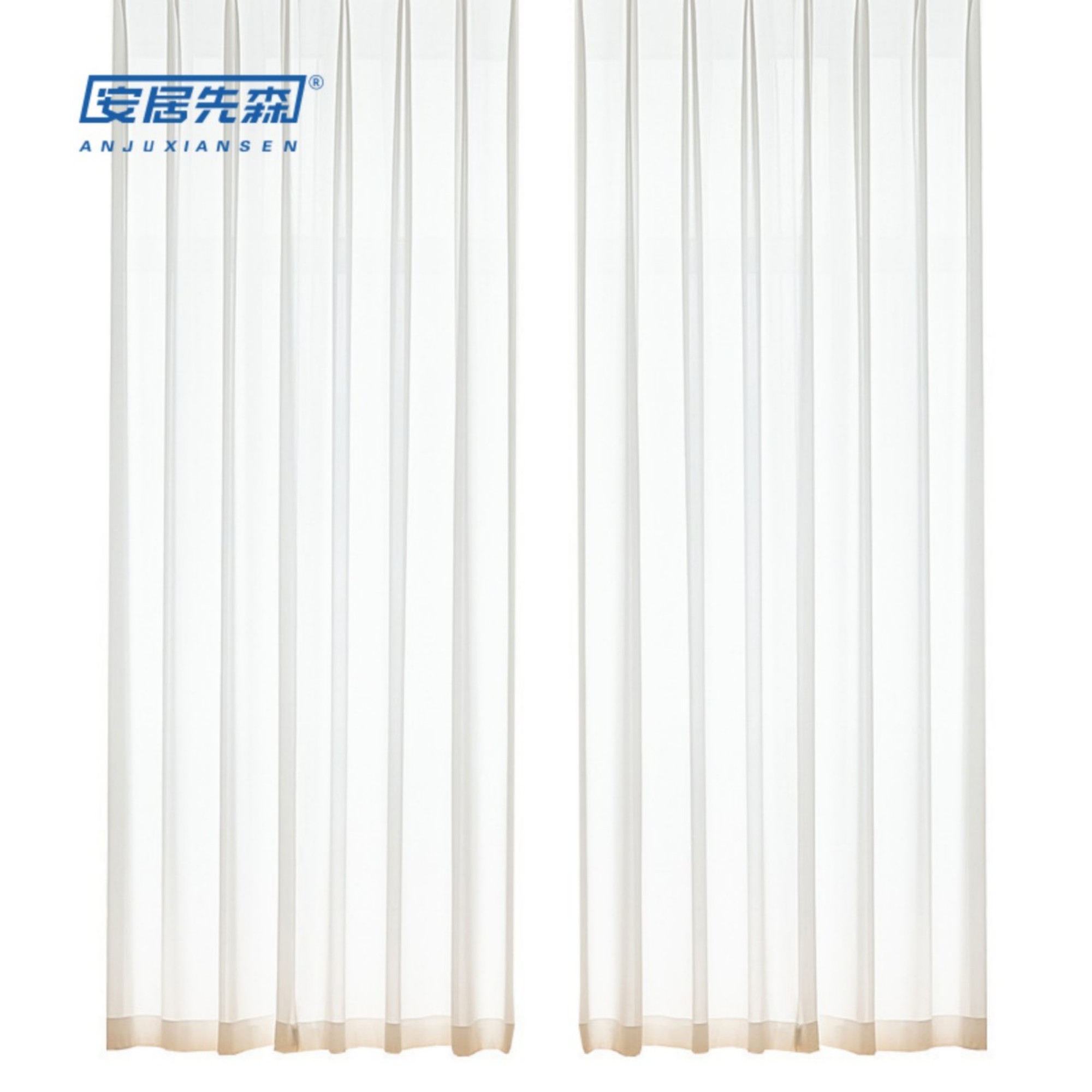 安居先森 ANJU260714 纱帘 1m*2.7m 窗帘 1.00 米/个 (计价单位:个) 白色高清大图