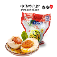 【中华特色】泰安馆 水浒 熟咸鸭蛋 真空装55g/个 10枚装咸蛋 盐蛋 山东东平湖特产 蛋黄出沙流油华东