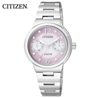 西铁城(CITIZEN)日韩品牌女士手表 光动能商务休闲时尚防水光能表时尚女表 FD1021-57W