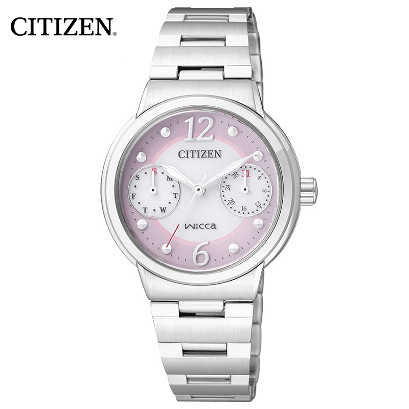 西铁城(CITIZEN)日韩品牌女士手表 光动能商务休闲时尚防水光能表时尚女表 FD1021-57W