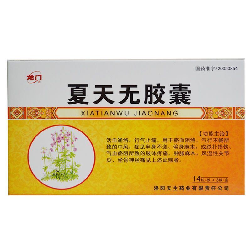 龙门 夏天无胶囊 0.3g*42粒盒