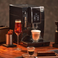 德龙(DeLonghi)全自动咖啡机家用商用办公室用 欧洲进口咖啡机现磨意美式意式咖啡触屏 D3T Pro 黑色