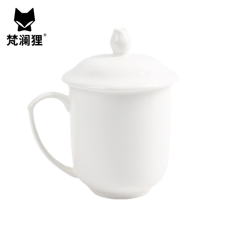 梵澜狸莲花白瓷杯LS17 个高清大图