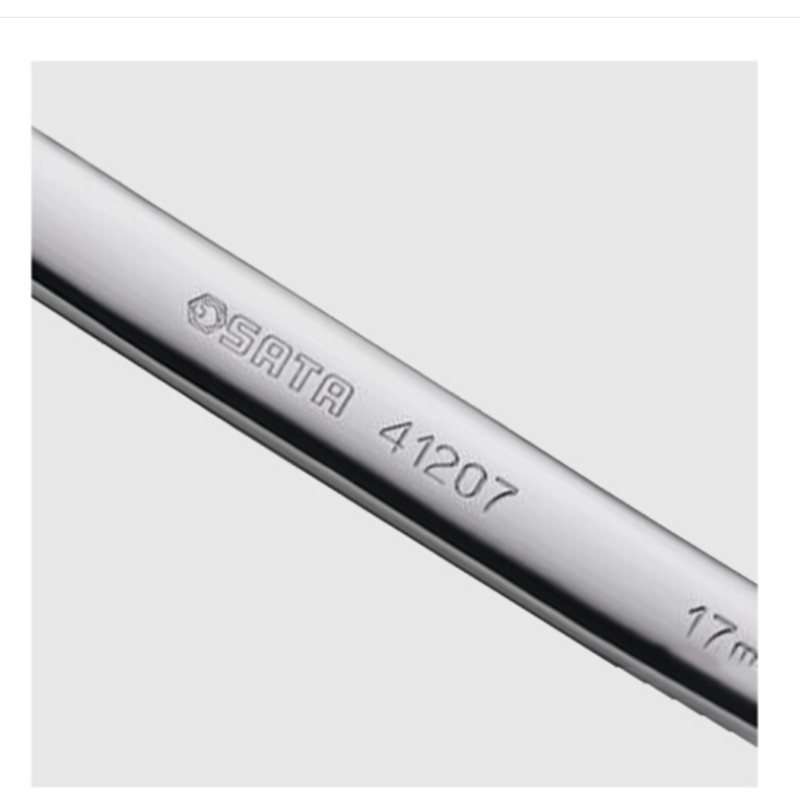 世达（SATA）41207 全抛光双开口扳手17*19MM